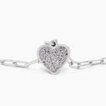 Collier Etincelante Argent Blanc - Colliers ras du cou Femme | Marc Orian