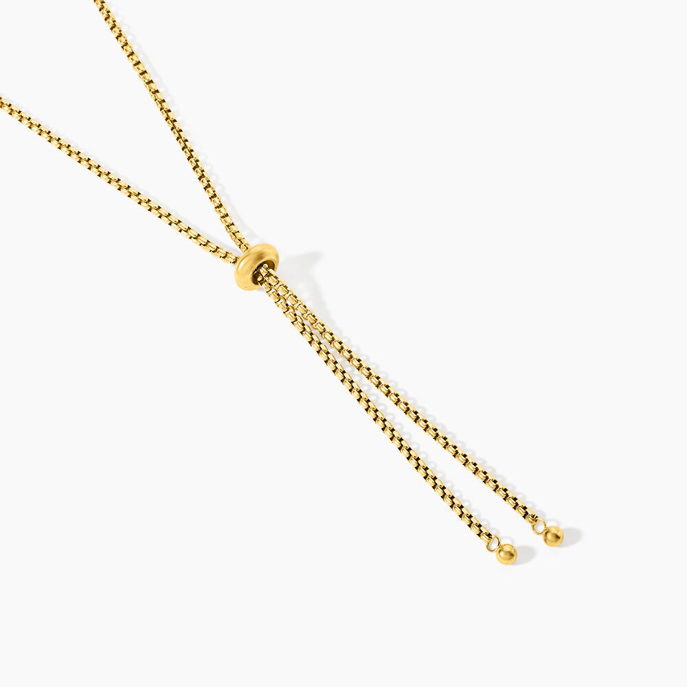Collier Hollie Acier Jaune - Sautoirs Femme | Marc Orian