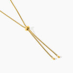 Collier Hollie Acier Jaune - Sautoirs Femme | Marc Orian