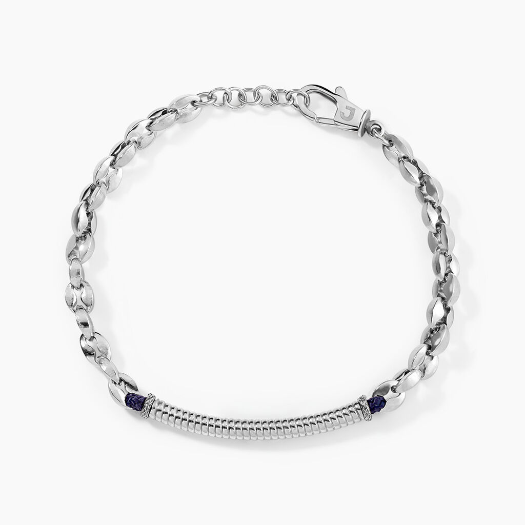 Bracelet M&eacute;tal Acier Blanc - Bracelets cha&icirc;nes Homme | Marc Orian