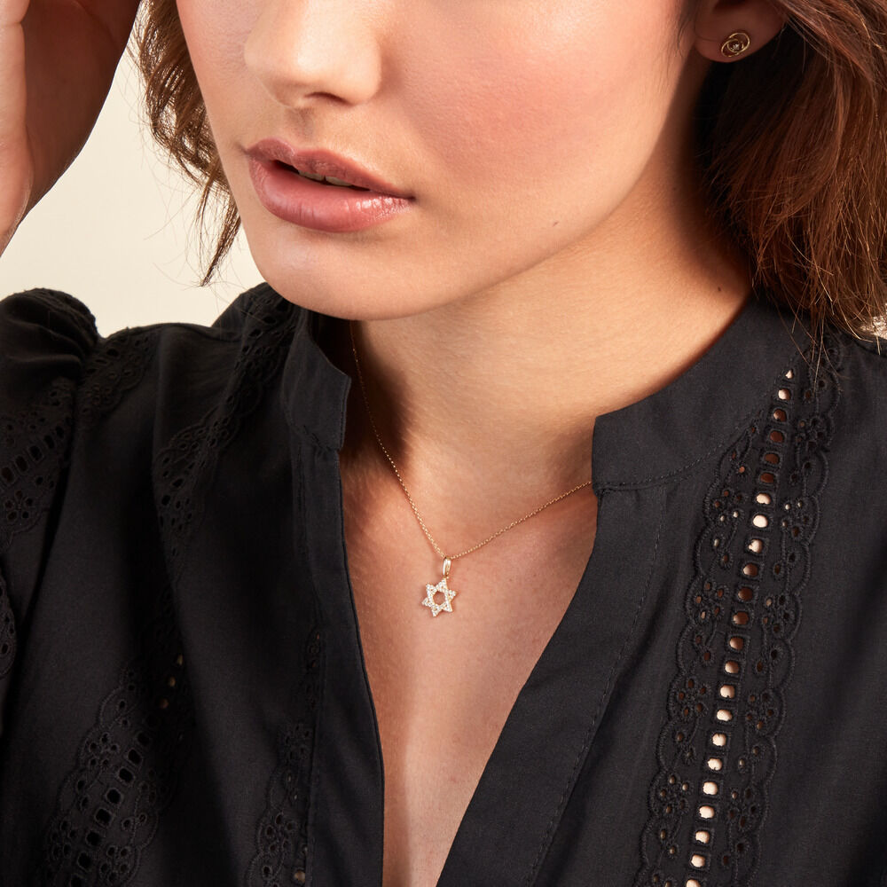 Pendentif Faye Or Jaune Oxyde De Zirconium - Pendentifs Famille | Marc Orian