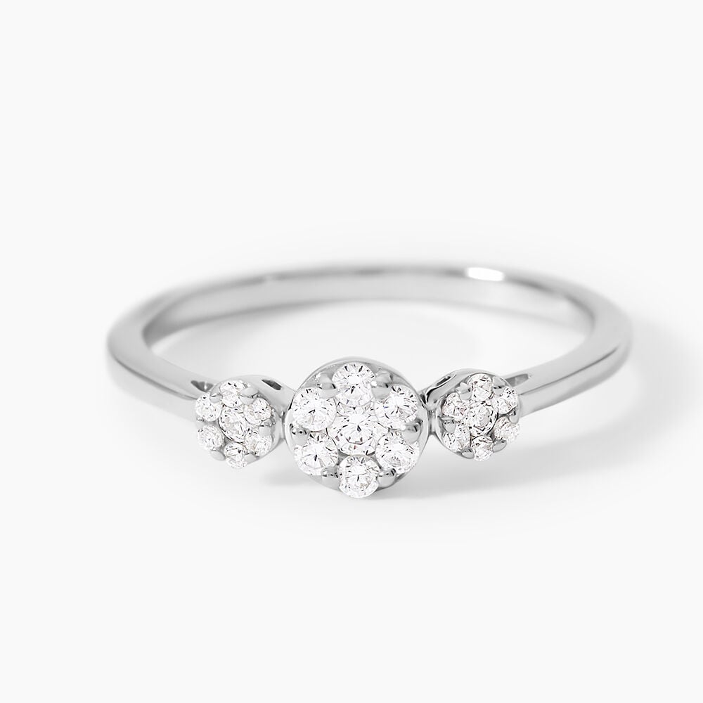 Bague Acil Argent Blanc Oxyde De Zirconium - Bijoux fantaisie Femme | Marc Orian