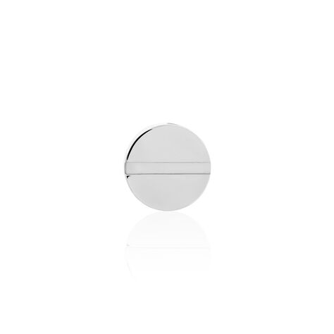Boucle D'oreille Puce Unitaire Acier Blanc Naomh - Puces Femme | Marc Orian
