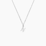 Pendentif Ionia Lettre Or Blanc - Pendentifs Famille | Marc Orian