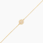 Bracelet Or Jaune Burak Oxyde De Zirconium - Bracelets Medailles Femme | Marc Orian