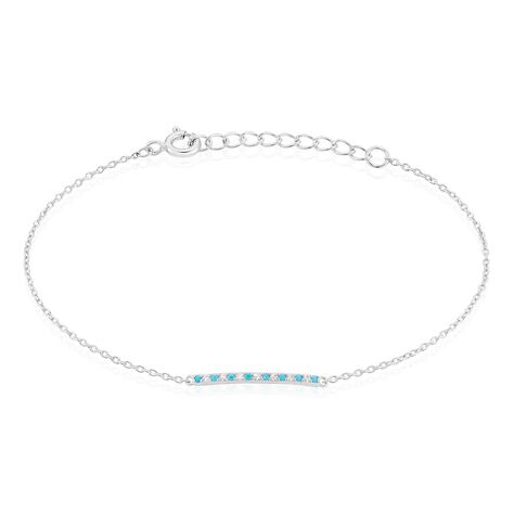 Bracelet Elga Argent Blanc Oxyde De Zirconium - Bracelets chaînes Femme | Marc Orian