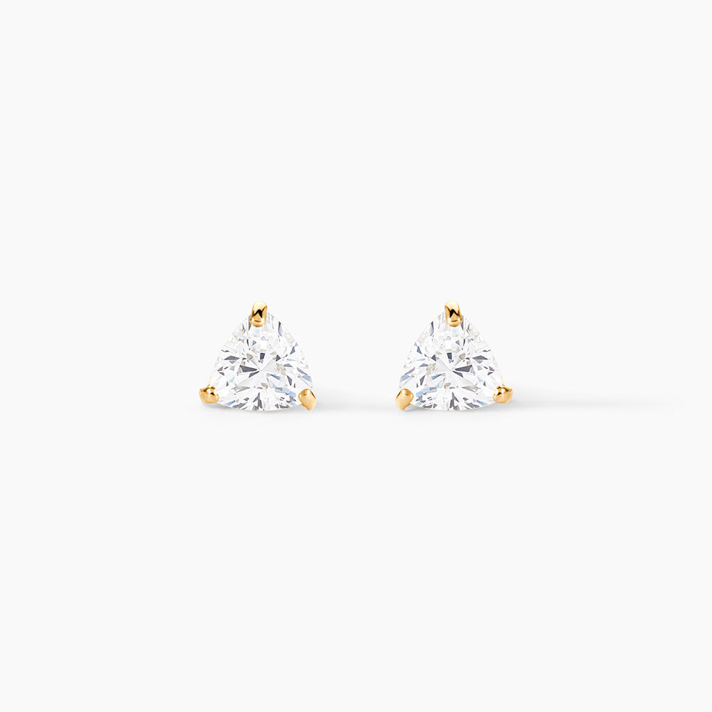 Boucles D'oreilles Puces Poinsettia Or Jaune Oxyde - Puces Femme | Marc Orian