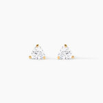 Boucles D'oreilles Puces Poinsettia Or Jaune Oxyde - Puces Femme | Marc Orian