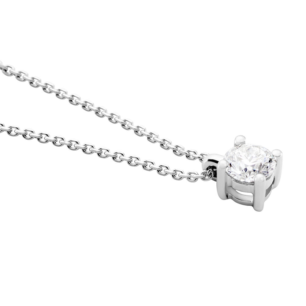 Collier Elfa Or Blanc Diamant - Colliers avec pierres Femme | Marc Orian