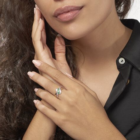 Bague Simma Or Jaune Diamant Et Emeraude - Bagues Femme | Marc Orian