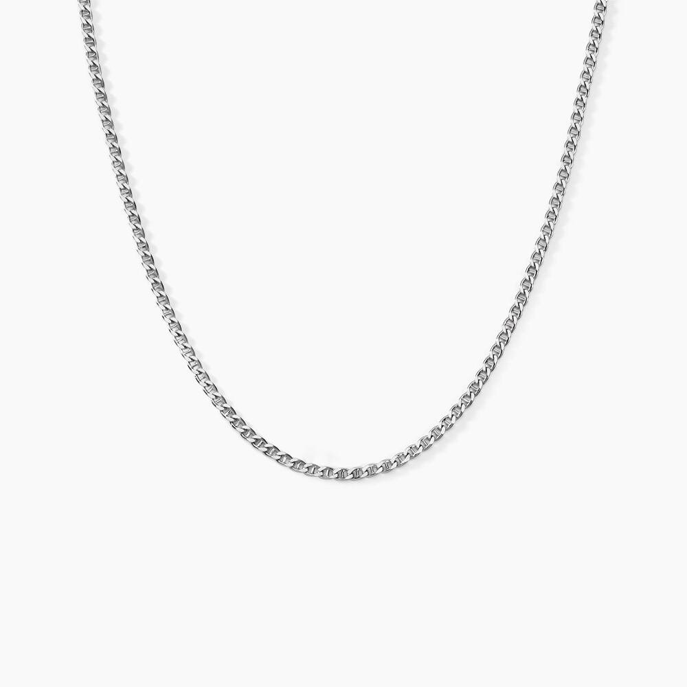 Collier Maille Piato Argent Blanc - Colliers fantaisie Famille | Marc Orian