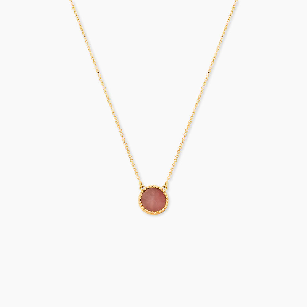 Collier Heida Or Jaune Calc&eacute;doine - Colliers avec pierres Femme | Marc Orian