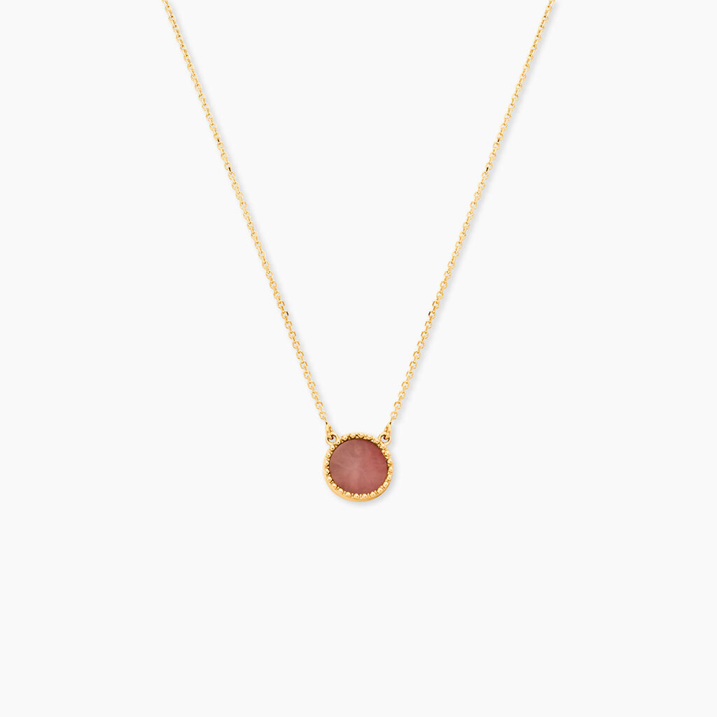 Collier Heida Or Jaune Calc&eacute;doine - Colliers avec pierres Femme | Marc Orian