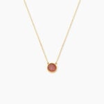 Collier Heida Or Jaune Calc&eacute;doine - Colliers avec pierres Femme | Marc Orian