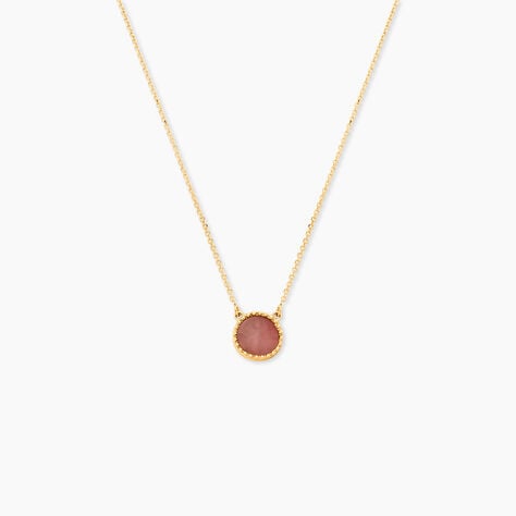 Collier Heida Or Jaune Calc&eacute;doine - Colliers avec pierres Femme | Marc Orian