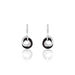Boucles D'oreilles Pendantes You&me Argent Blanc Céramique Et Oxyde - Pendantes Femme | Marc Orian