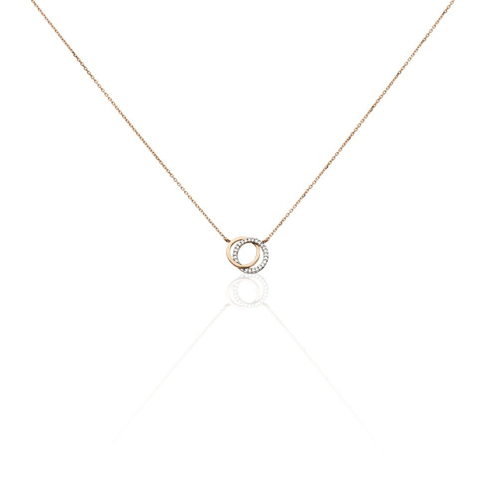 Collier Or Rose Tresha Diamants - Colliers avec pierres Femme | Marc Orian