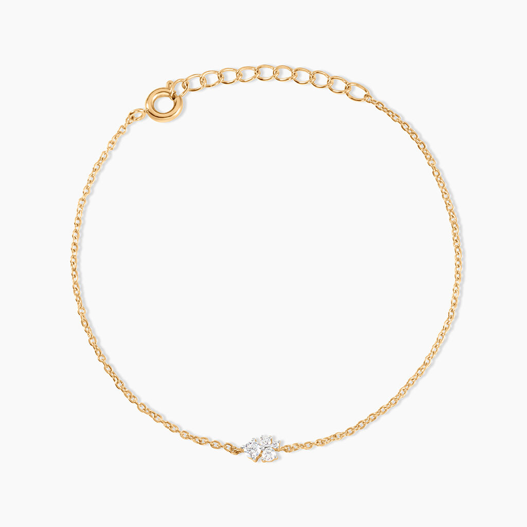 Bracelet Doline Plaqu&eacute; Or Jaune Oxyde De Zirconium - Bracelets fantaisie Femme | Marc Orian