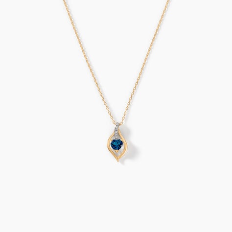 Collier Silucia Or Jaune Topaze Oxyde De Zirconium - Colliers avec pierres Femme | Marc Orian