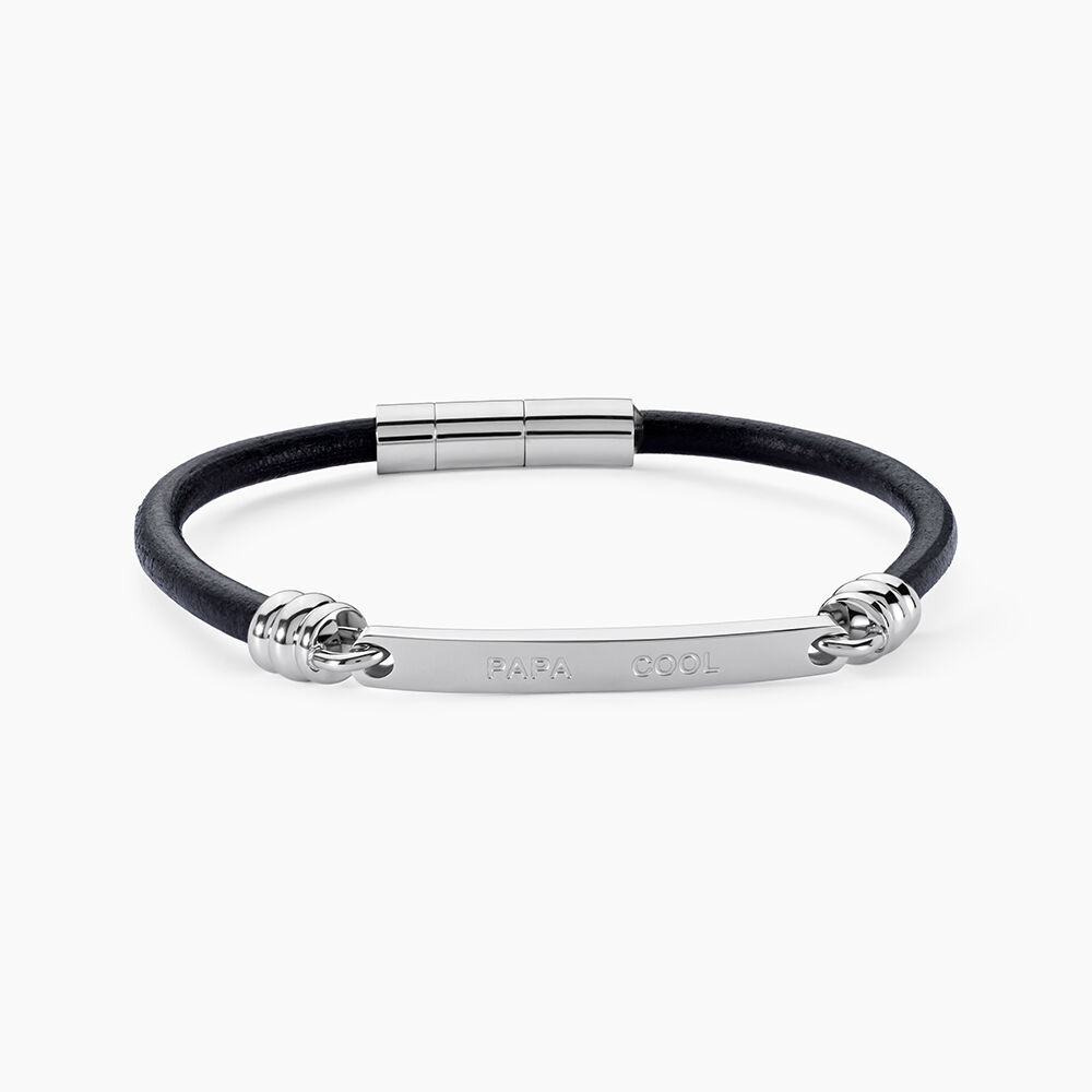 Bracelet Acier Blanc Gaspard - Bracelets cuir Homme | Marc Orian