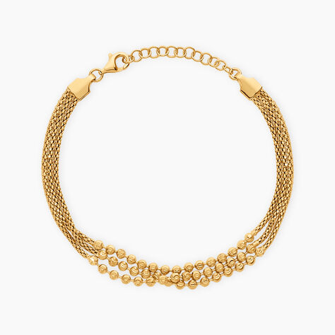 Bracelet Damaris Argent Dor&eacute; A L'Or 750/1000 - Bracelets Multirangs Femme | Marc Orian