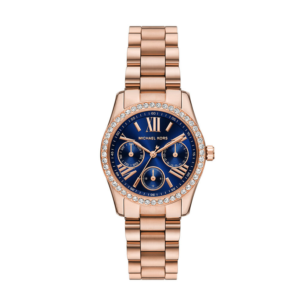 Montre Michael Kors Lexington Lux Bleu - Montres étanches Femme | Marc Orian