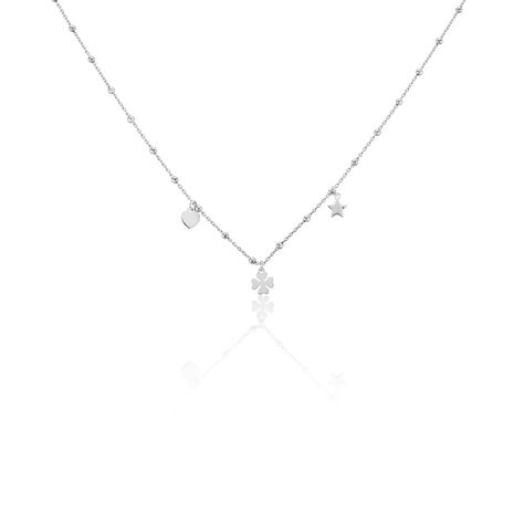 Collier Shyama Argent Blanc - Colliers ras du cou Femme | Marc Orian