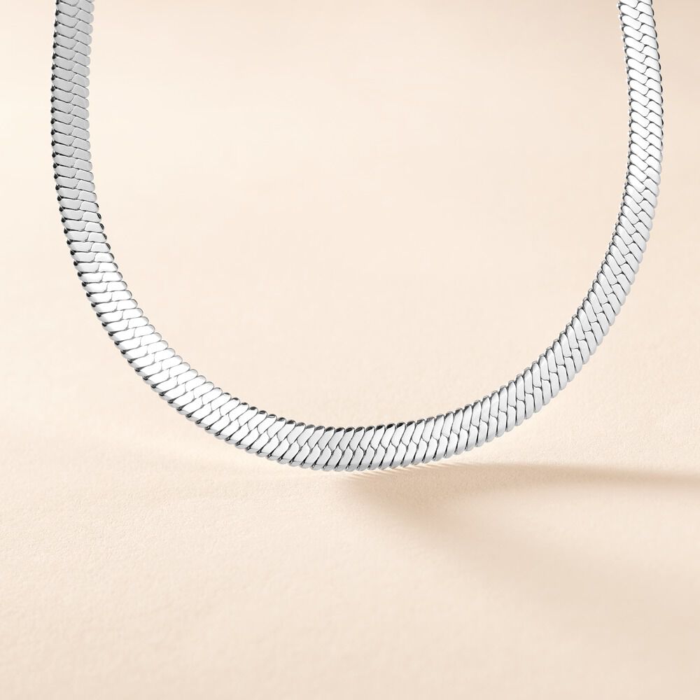 Collier Hera Melitta Acier Blanc - Chaines Femme | Marc Orian