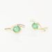 Bijoux D'oreilles Emotion Or Jaune Emeraude Diamant - Puces Femme | Marc Orian