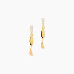 Boucles D'oreilles Pendantes Kristina Or Jaune Oxyde De Zirconium - Pendantes Femme | Marc Orian