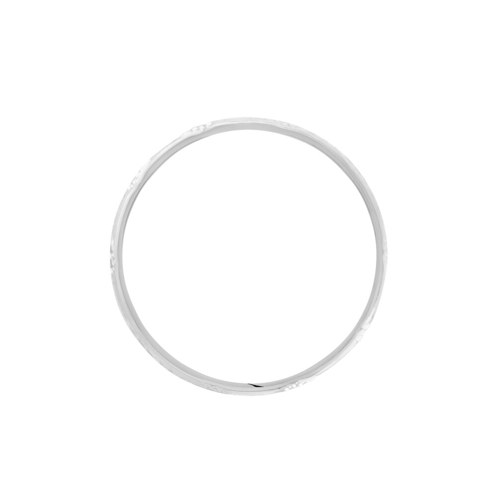 Alliance Clotilde Ruban Plat Or Blanc - Alliances duo Unisex | Marc Orian