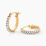 Cr&eacute;oles Sandrine Or Jaune Strass - Cr&eacute;oles Femme | Marc Orian