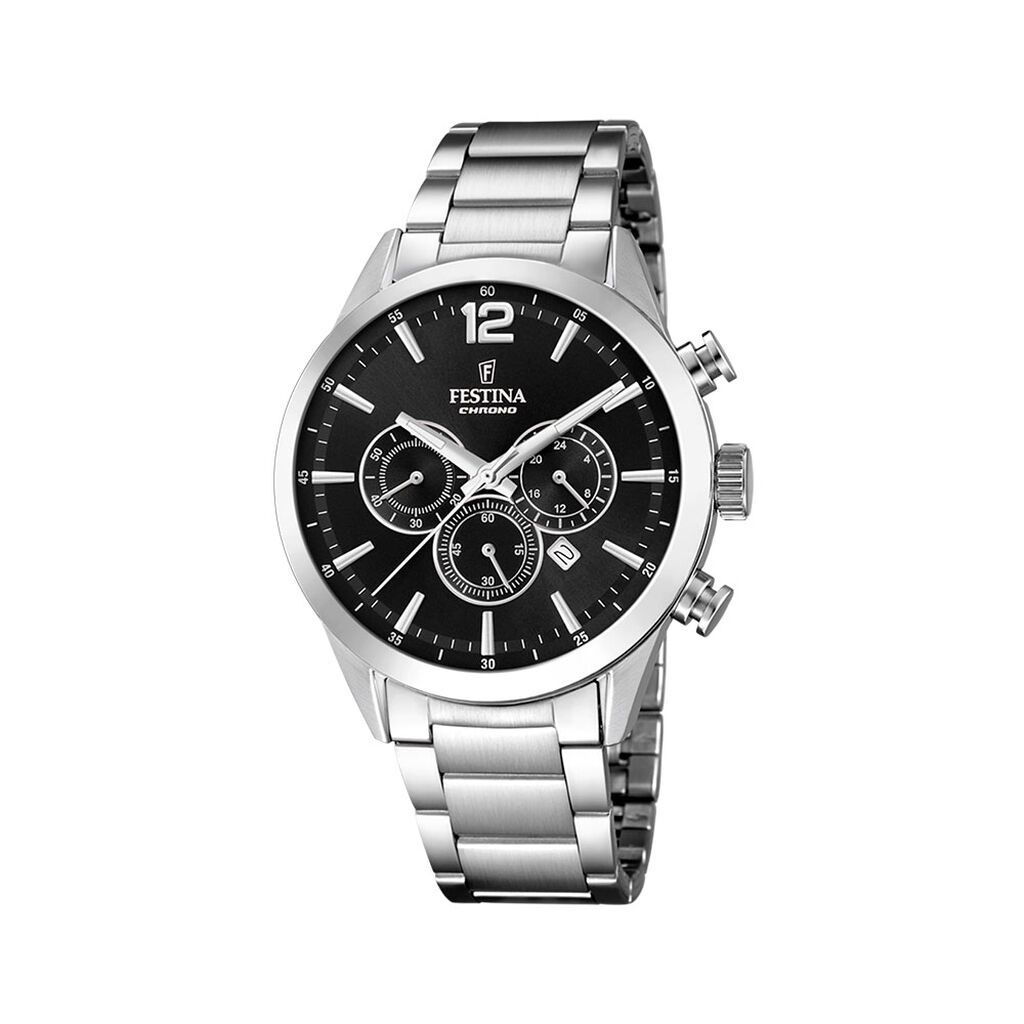 Montre Festina Timeless Chronograph Noir - Montres étanches Homme | Marc Orian