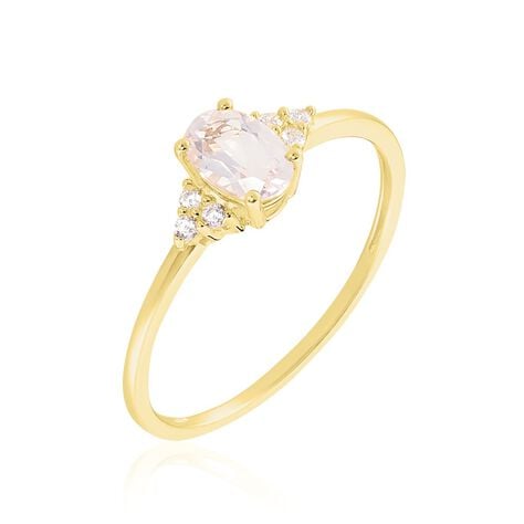 Bague Diapre Or Jaune Quartz Oxyde De Zirconium - Bagues avec pierre Femme | Marc Orian