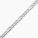 Bracelet Vivian Maille Alternee 1/3 Argent Blanc - Bracelets mailles Homme | Marc Orian