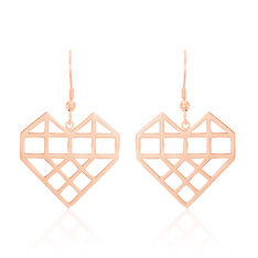 Boucles D'oreilles Pendantes Angeles Acier Rose - Boucles d'oreilles Pendantes Femme | Marc Orian