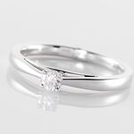Bague Solitaire Iris Or Blanc Diamant - Solitaires Femme | Marc Orian