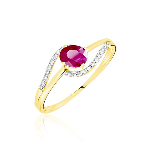 Bague Or Jaune Katalin Rubis - Bagues vintage Femme | Marc Orian