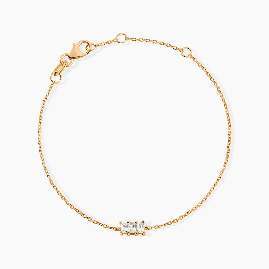 Bracelet Isobel Plaqu&eacute; Or Jaune Oxyde De Zirconium - Bracelets fantaisie Femme | Marc Orian