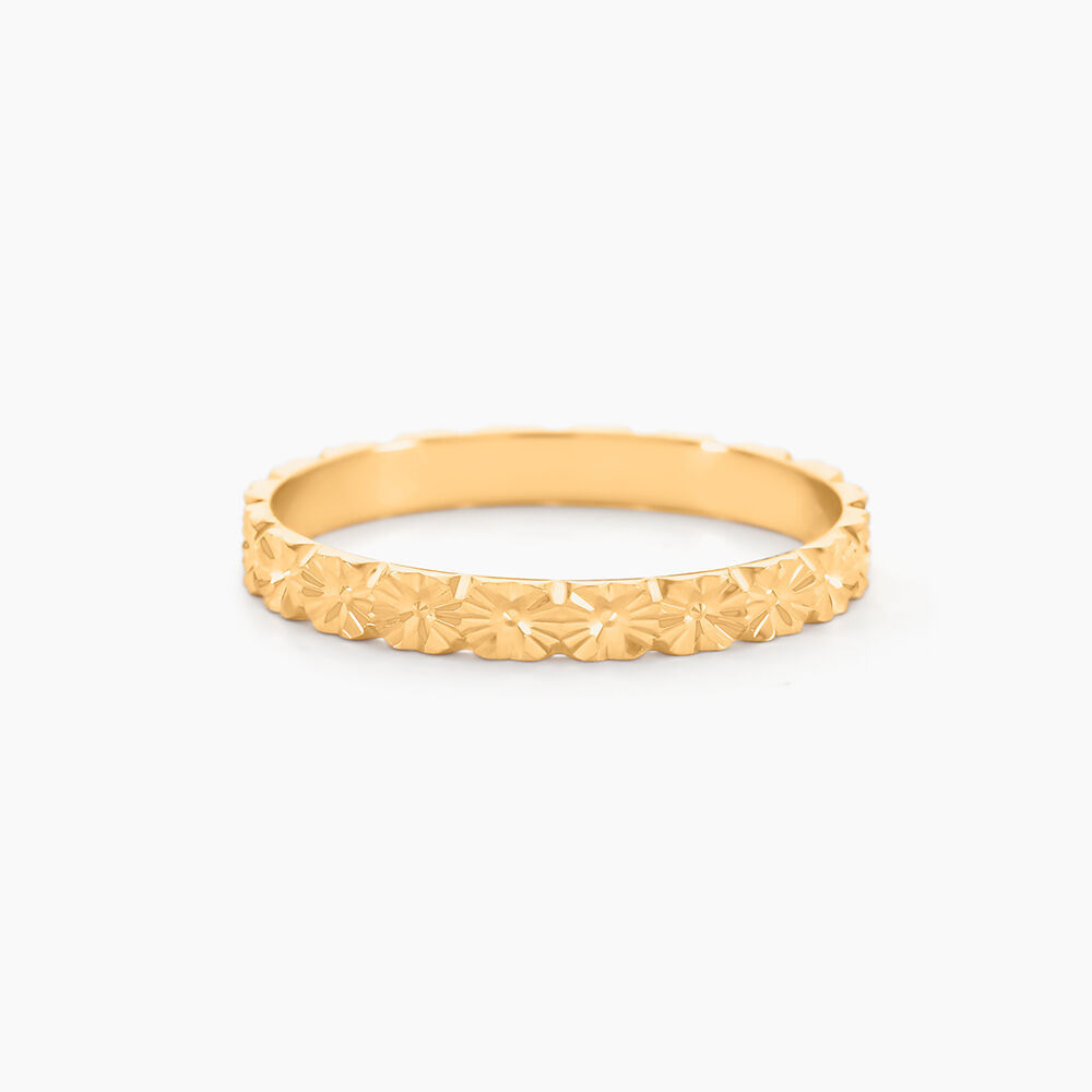 Alliance Fleur Or Jaune - Alliances duo Unisex | Marc Orian