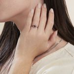 Bague Argent Blanc Clover Verre Oxydes De Zirconium - Bijoux fantaisie Femme | Marc Orian