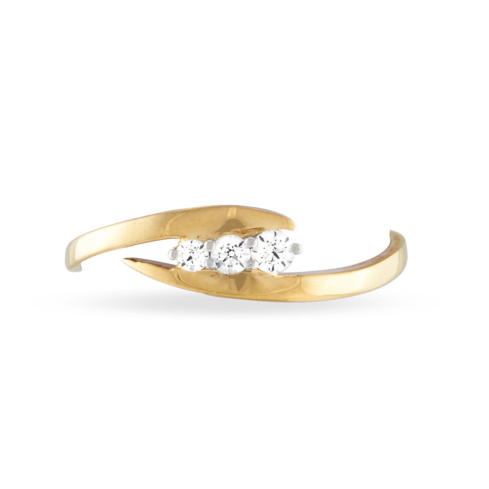 Bague Amandina Or Jaune Oxyde De Zirconium - Solitaires Femme | Marc Orian