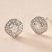 Boucles D'oreilles Puces Transmission Or Blanc Diamant - Puces Femme | Marc Orian