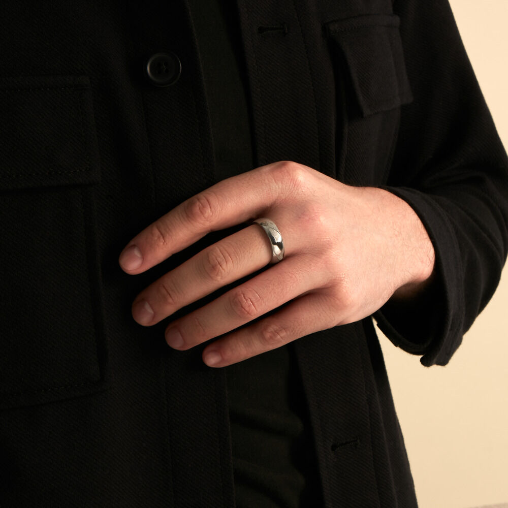 Collier Jourdan Acier Blanc - Bijoux fantaisie Homme | Marc Orian