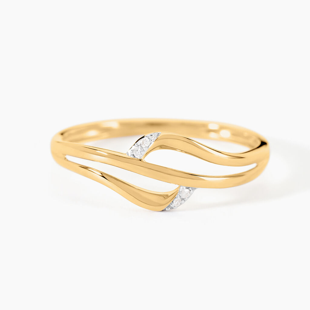 Bague Kipling Or Jaune Diamant - Bagues pierres précieuses Femme | Marc Orian