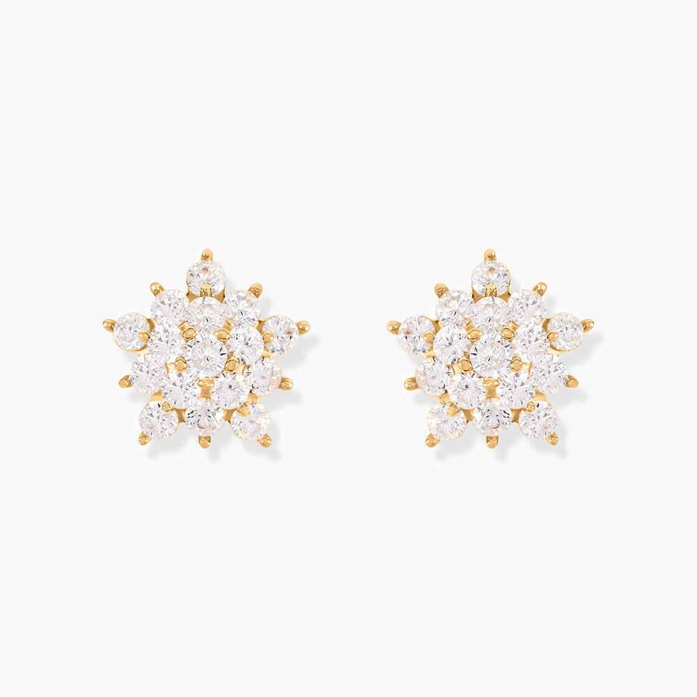 Boucles D'oreilles Puces Bleuenn Plaqué Or Jaune Oxyde De Zirconium - Nouveautés Femme | Marc Orian