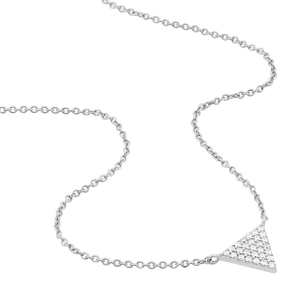 Collier Brendana Argent Blanc Oxyde De Zirconium - Colliers avec pierres Femme | Marc Orian