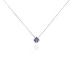 Collier Solitaire Argent Blanc Rio Santa Teresa Oxyde De Zirconium - Colliers solitaires Femme | Marc Orian