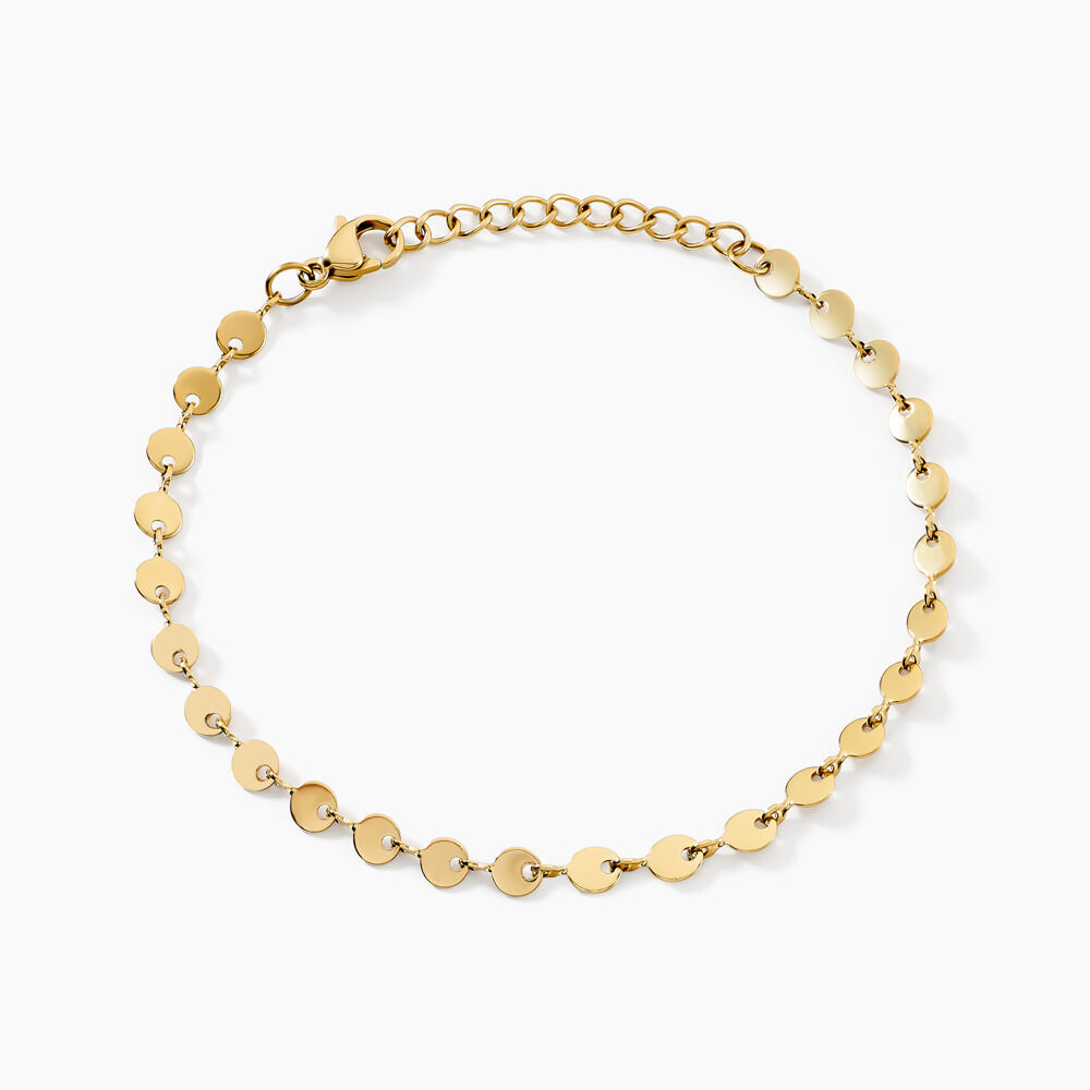 Bracelet Eva Acier Jaune - Bracelets Medailles Femme | Marc Orian