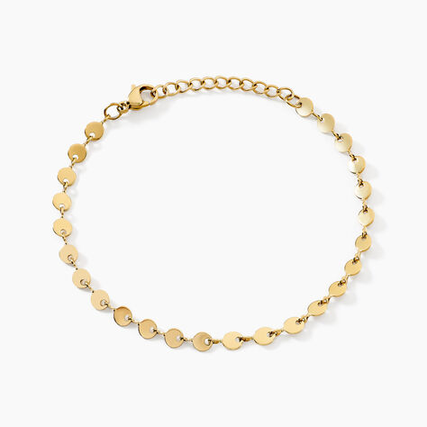 Bracelet Eva Acier Jaune - Bracelets Medailles Femme | Marc Orian